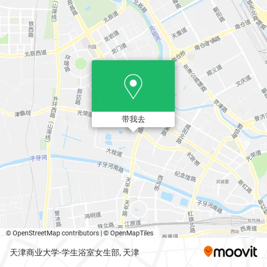 天津商业大学-学生浴室女生部地图