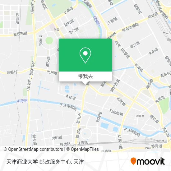 天津商业大学-邮政服务中心地图