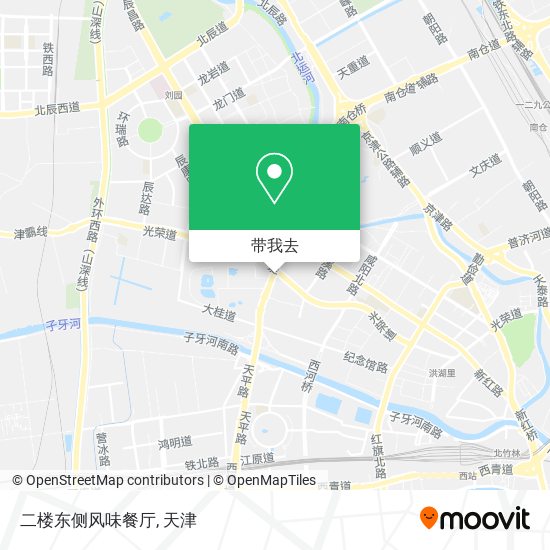 二楼东侧风味餐厅地图