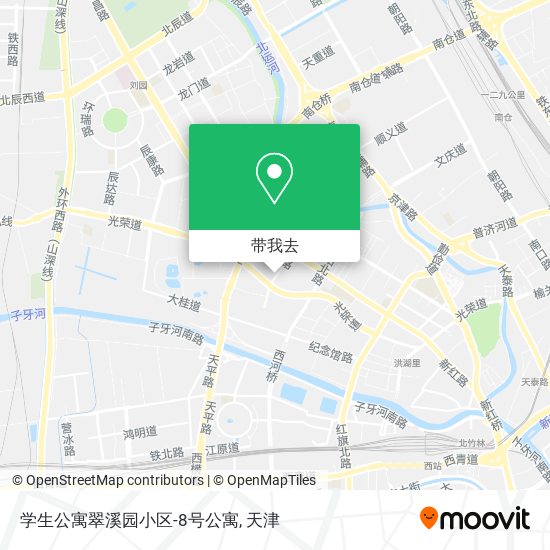 学生公寓翠溪园小区-8号公寓地图