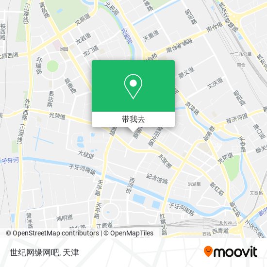 世纪网缘网吧地图