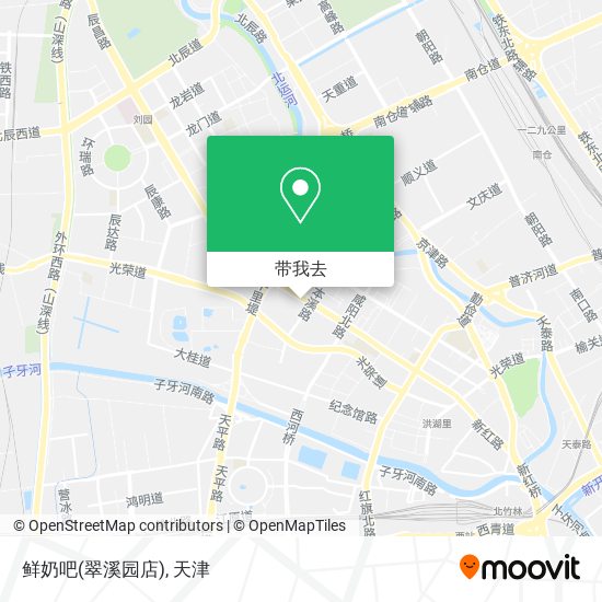 鲜奶吧(翠溪园店)地图