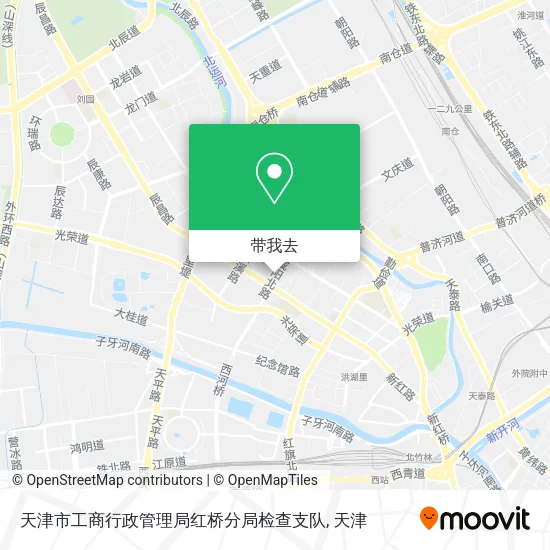 天津市工商行政管理局红桥分局检查支队地图