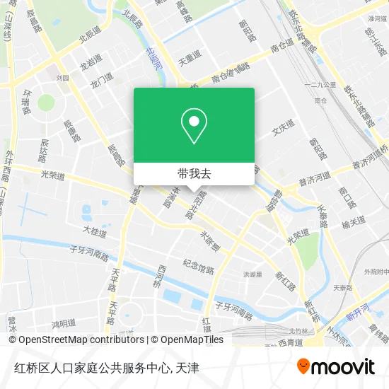 红桥区人口家庭公共服务中心地图