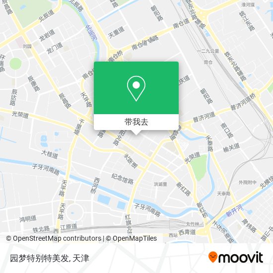 园梦特别特美发地图