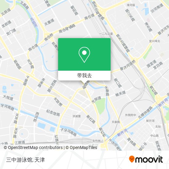 三中游泳馆地图