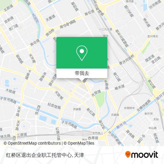 红桥区退出企业职工托管中心地图