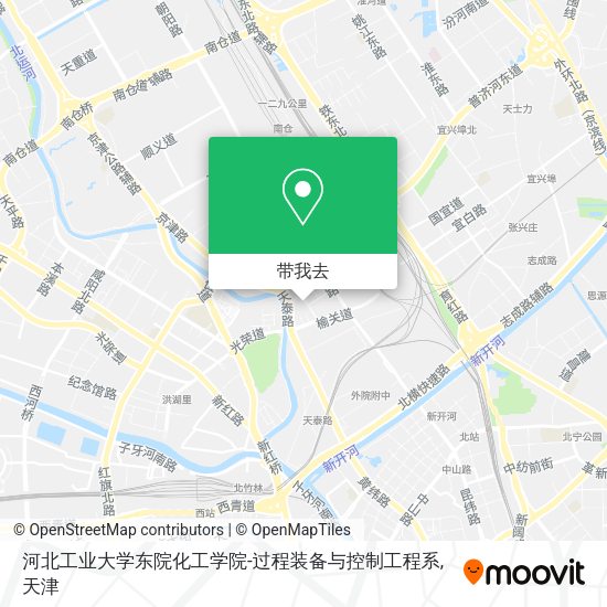 河北工业大学东院化工学院-过程装备与控制工程系地图