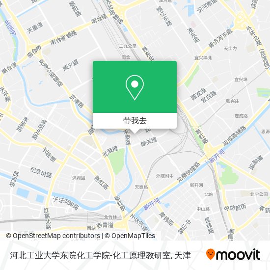 河北工业大学东院化工学院-化工原理教研室地图