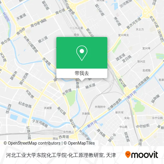 河北工业大学东院化工学院-化工原理教研室地图