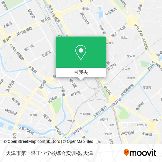 天津市第一轻工业学校综合实训楼地图