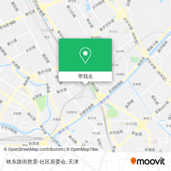 铁东路街胜景-社区居委会地图