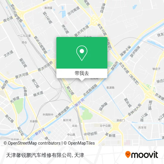 天津馨锐鹏汽车维修有限公司地图