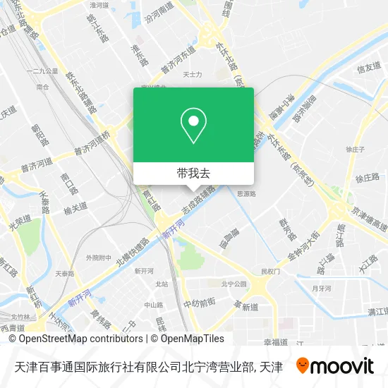天津百事通国际旅行社有限公司北宁湾营业部地图