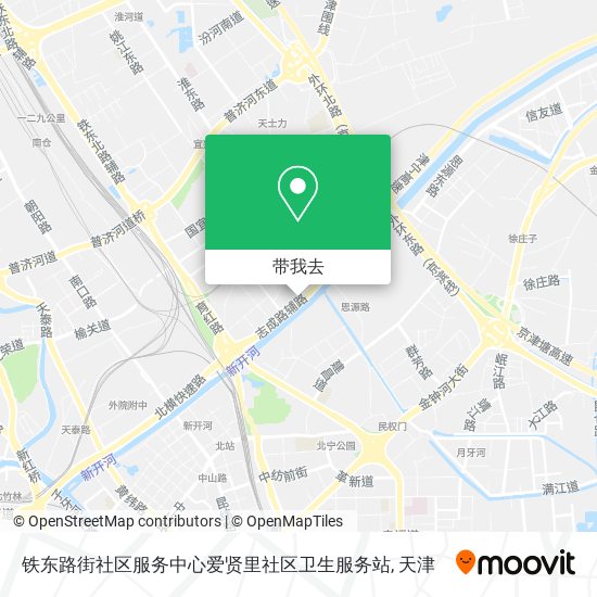铁东路街社区服务中心爱贤里社区卫生服务站地图