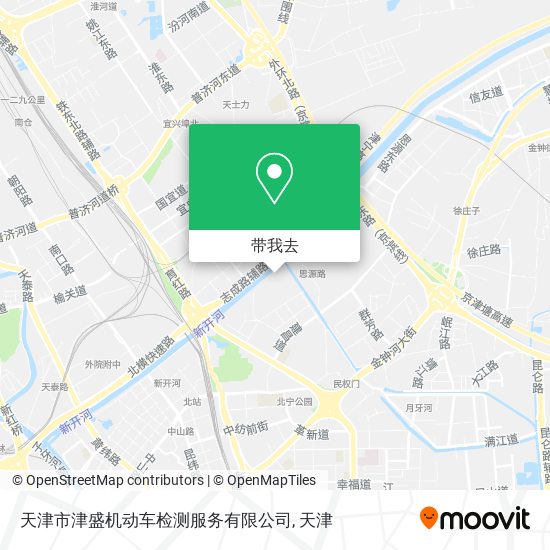 天津市津盛机动车检测服务有限公司地图