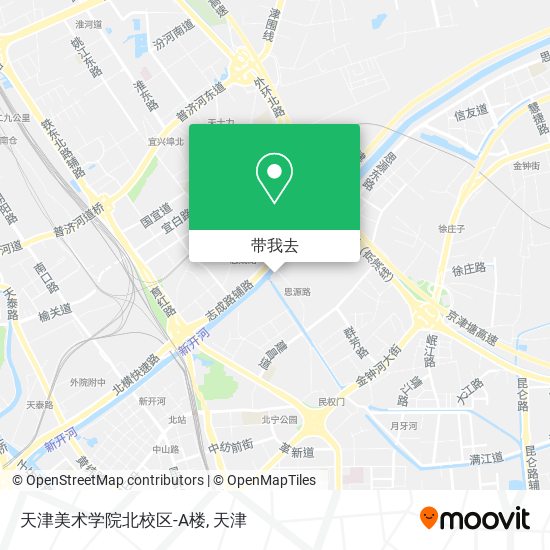 天津美术学院北校区-A楼地图