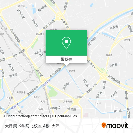 天津美术学院北校区-A楼地图