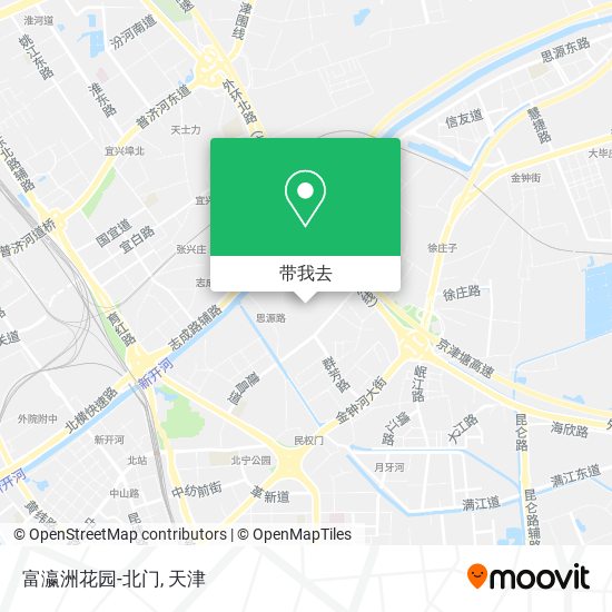 富瀛洲花园-北门地图