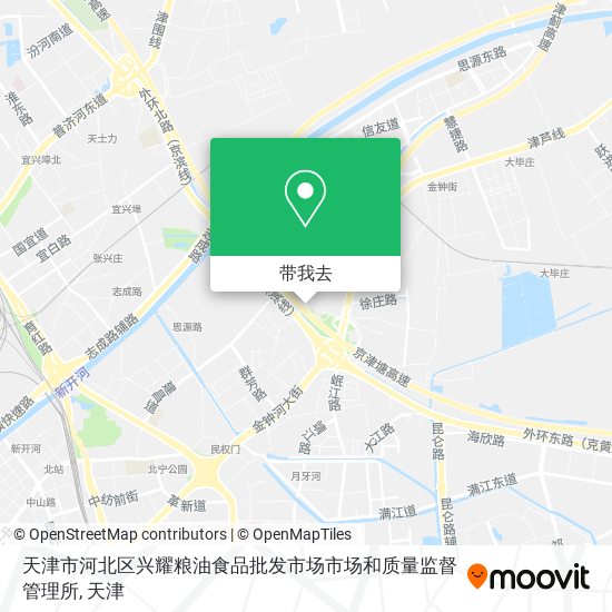 天津市河北区兴耀粮油食品批发市场市场和质量监督管理所地图