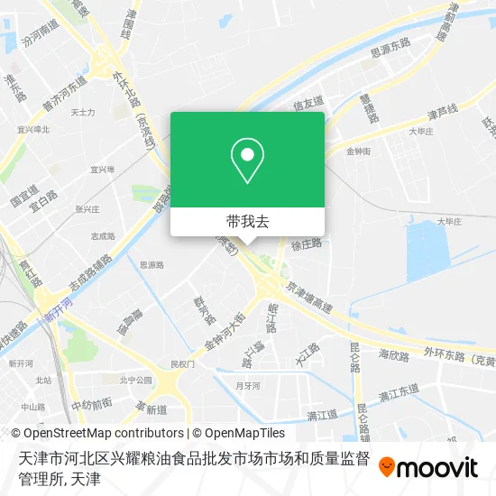 天津市河北区兴耀粮油食品批发市场市场和质量监督管理所地图