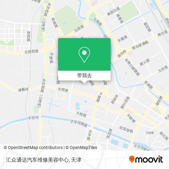 汇众通达汽车维修美容中心地图