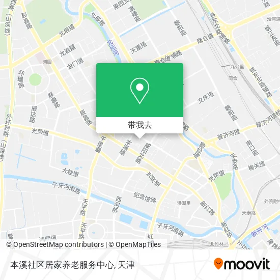 本溪社区居家养老服务中心地图