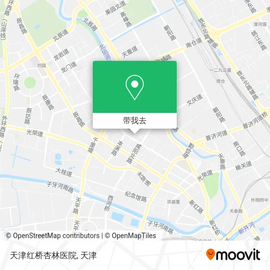 天津红桥杏林医院地图