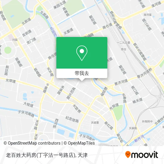老百姓大药房(丁字沽一号路店)地图