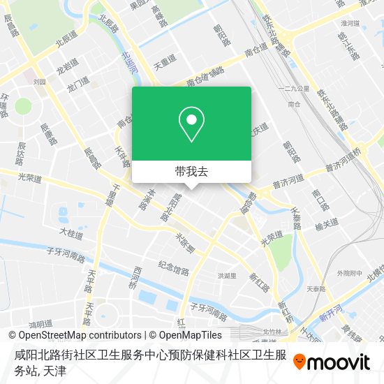 咸阳北路街社区卫生服务中心预防保健科社区卫生服务站地图
