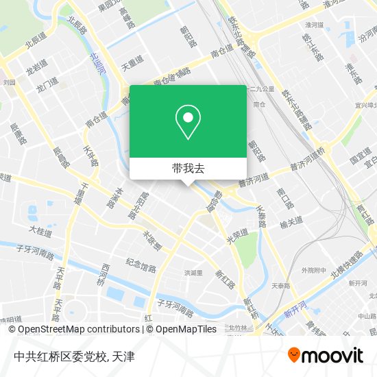 中共红桥区委党校地图