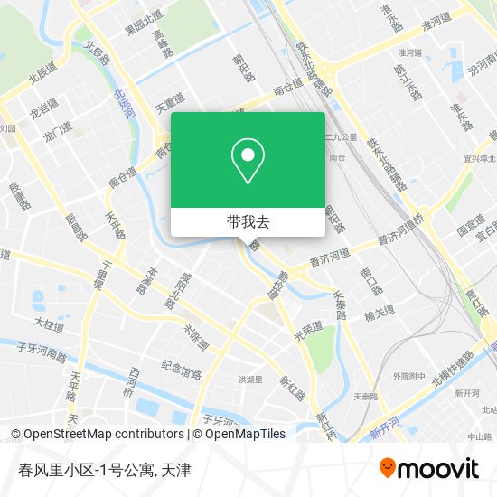 春风里小区-1号公寓地图