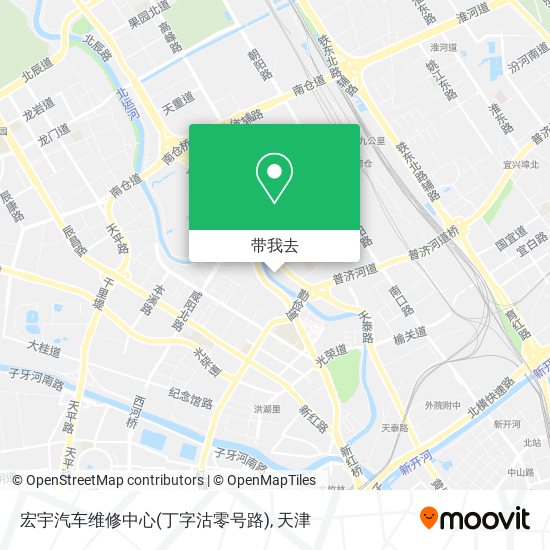宏宇汽车维修中心(丁字沽零号路)地图
