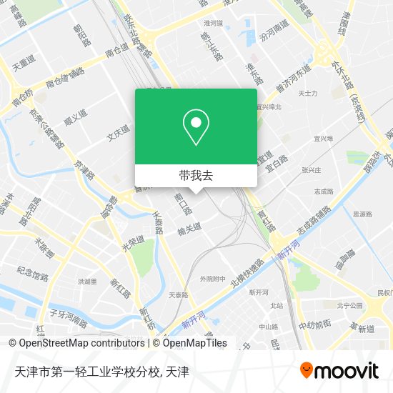 天津市第一轻工业学校分校地图