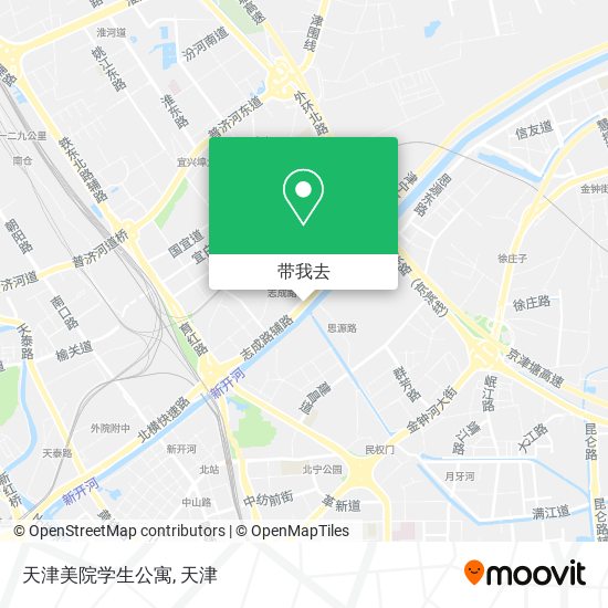 天津美院学生公寓地图