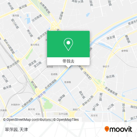 翠萍园地图