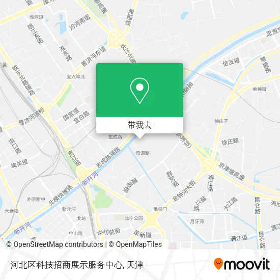 河北区科技招商展示服务中心地图