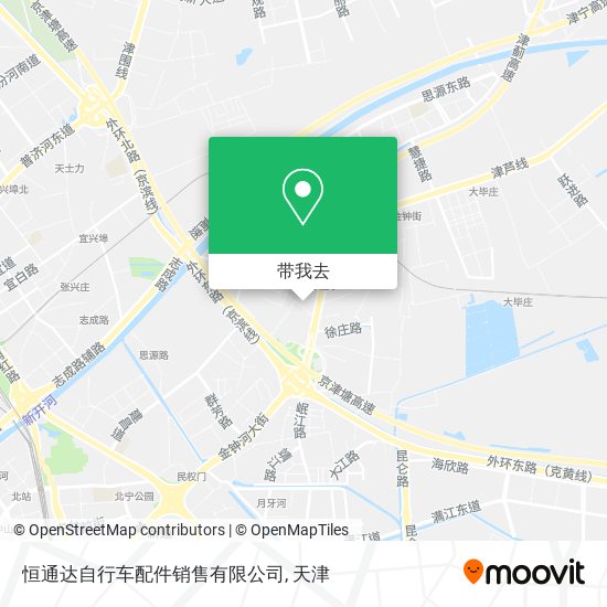 恒通达自行车配件销售有限公司地图