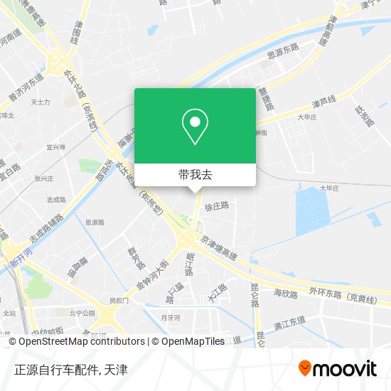 正源自行车配件地图