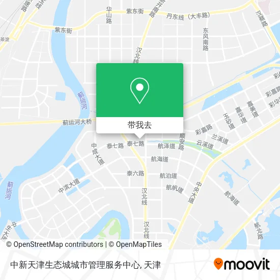 中新天津生态城城市管理服务中心地图