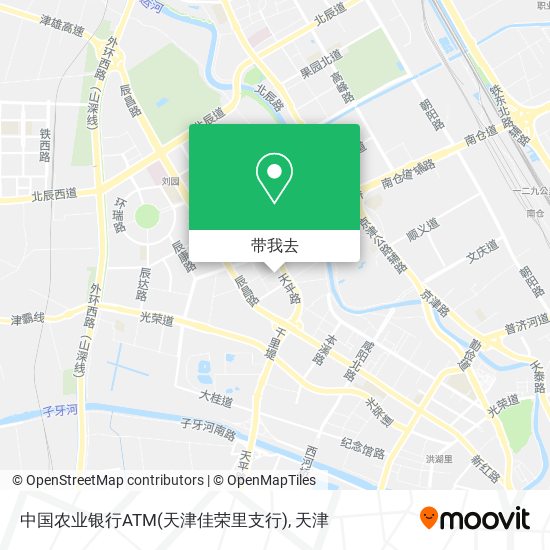 中国农业银行ATM(天津佳荣里支行)地图