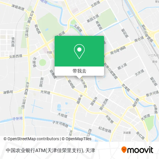 中国农业银行ATM(天津佳荣里支行)地图