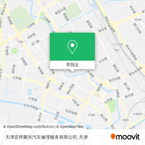 天津宏祥聚兴汽车修理服务有限公司地图