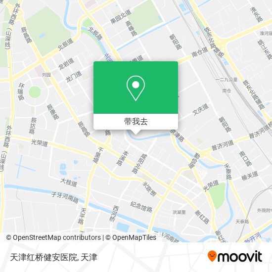 天津红桥健安医院地图