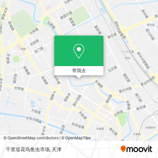 千里堤花鸟鱼虫市场地图