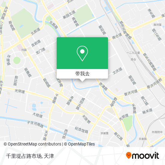 千里堤占路市场地图