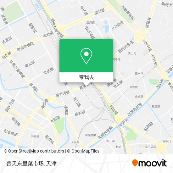 普天东里菜市场地图