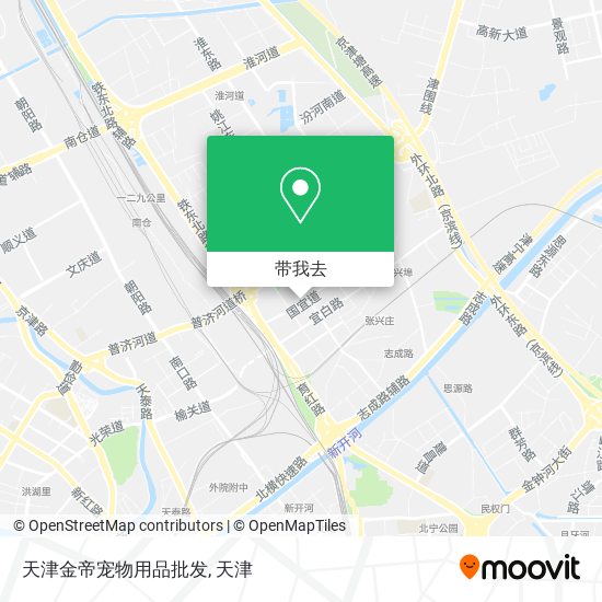 天津金帝宠物用品批发地图