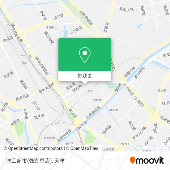 津工超市(强宜里店)地图