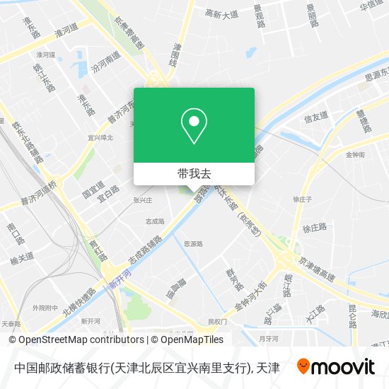 中国邮政储蓄银行(天津北辰区宜兴南里支行)地图